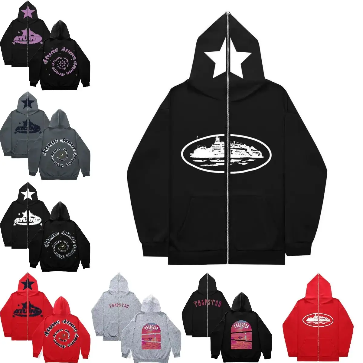 Minus Two Hoodie [Multiple Styles & Colors]