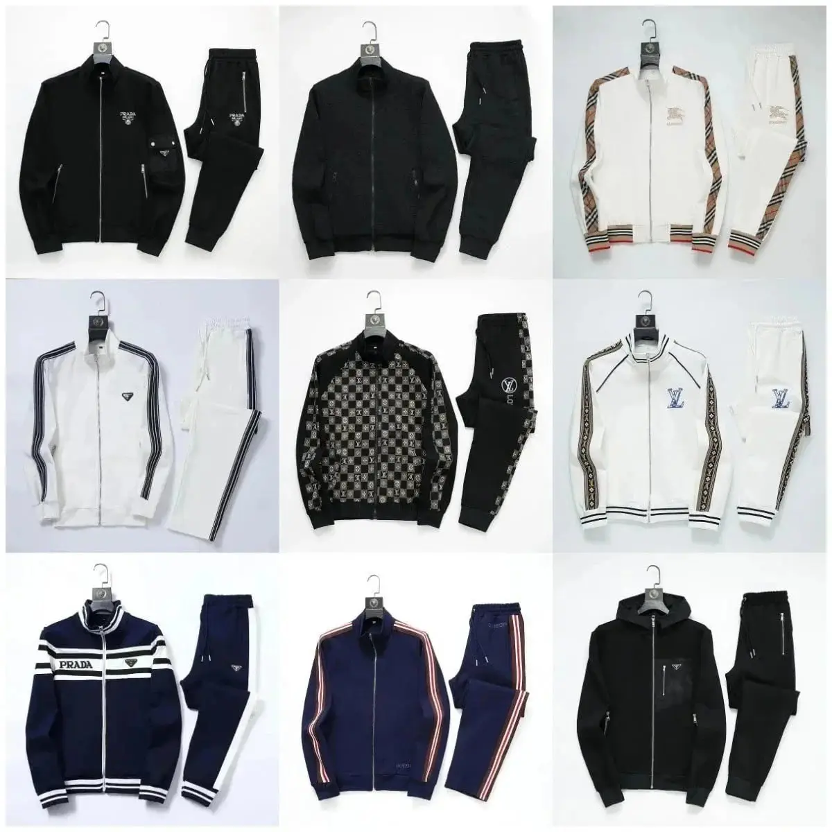 Prada Linea Rossa / Louis Vuitton Monogram Track Suit Sets