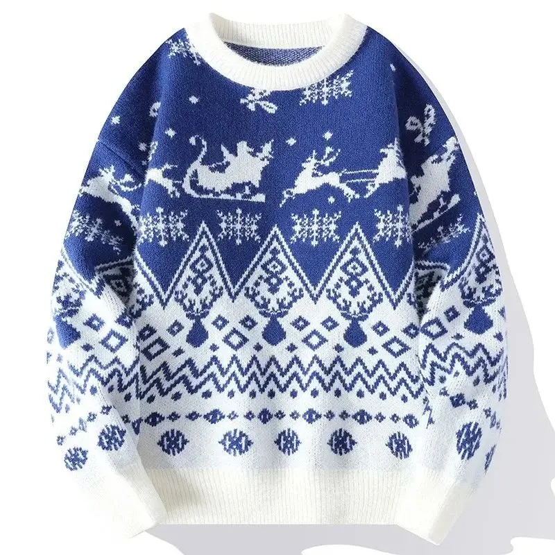 Christmas Ugly Sweater [Santa Sleigh & Snowflake Design] 3